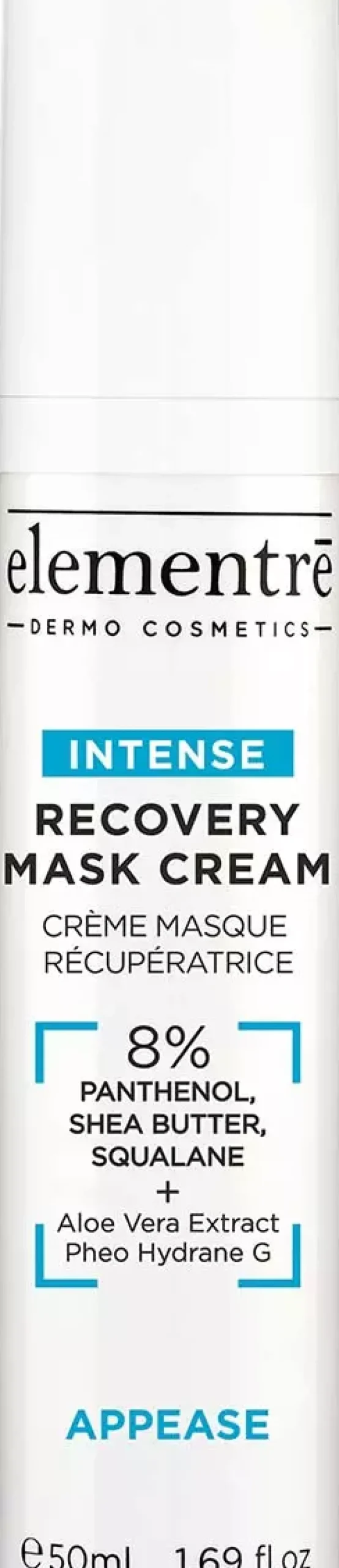 elementrē Recovery Mask Cream 8% Panthenol, Shea Butter, Squalane 50 ml