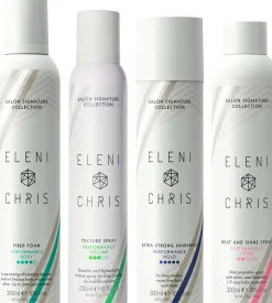 Eleni&Chris Bundle Fiber Foam 300 ml & Hairspray 300 ml & Heat Spray 300 ml & Texture Spray 300 ml