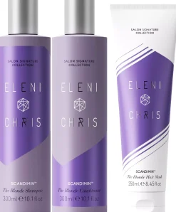 Eleni&ChrisScandiMin™ The Blonde Bundle Shampoo 300 ml & Conditioner 300 ml & Hair Mask 250 ml
