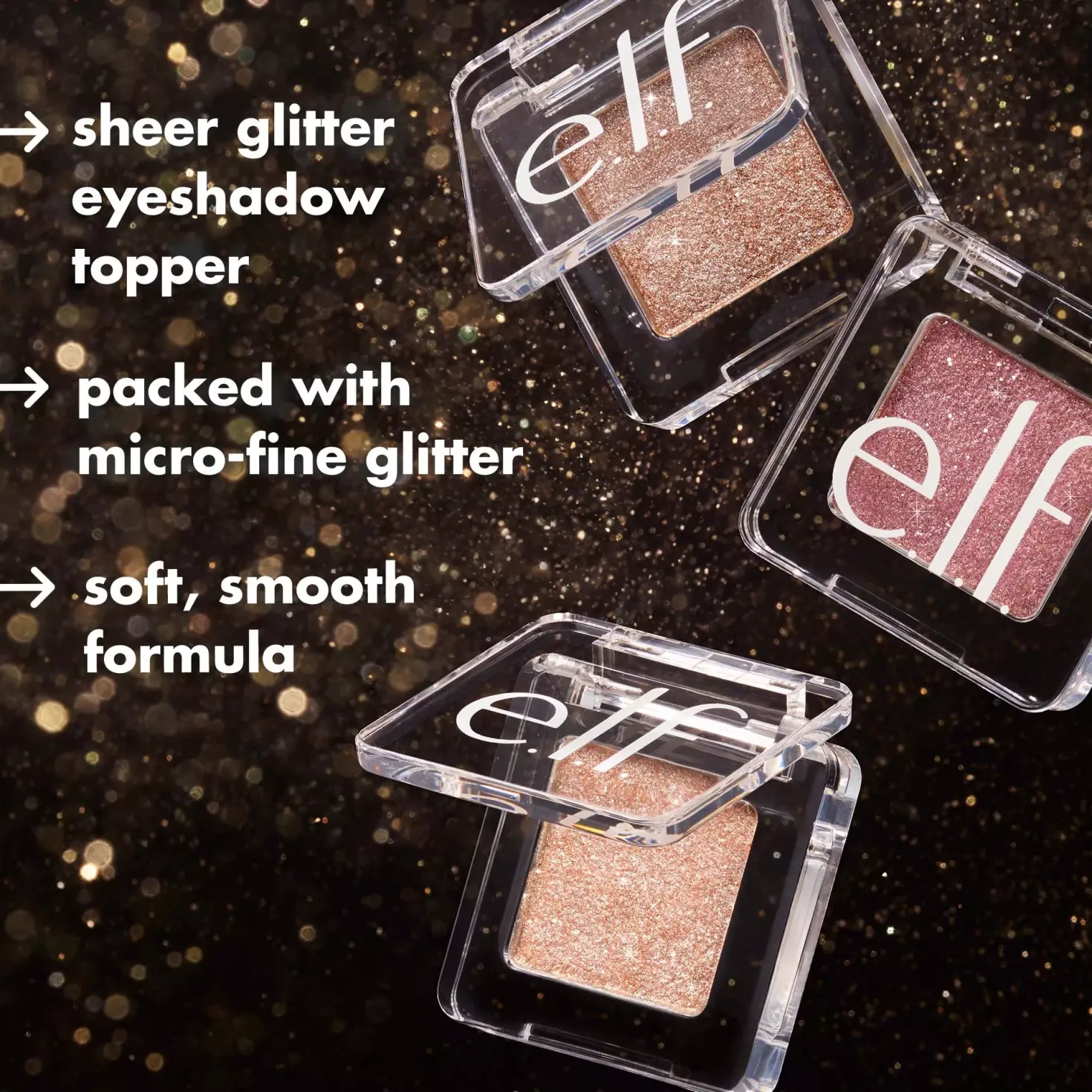 e.l.f. Fine as Fleck Glitter Eyeshadow White Hot
