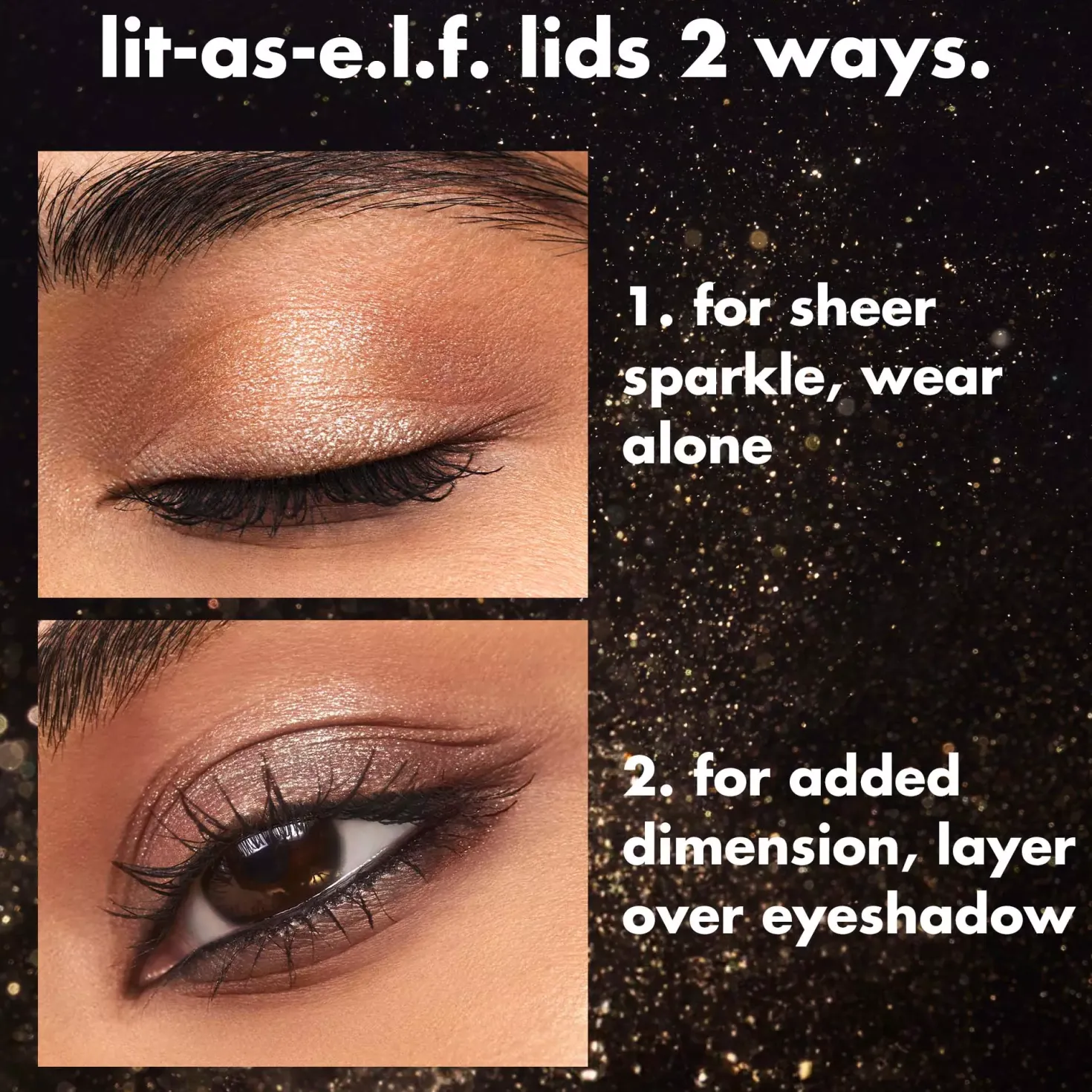 e.l.f. Fine as Fleck Glitter Eyeshadow White Hot