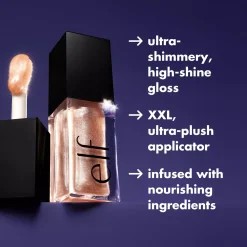 e.l.f. Glow Reviver Lip Oil Glimmer Divine Wine
