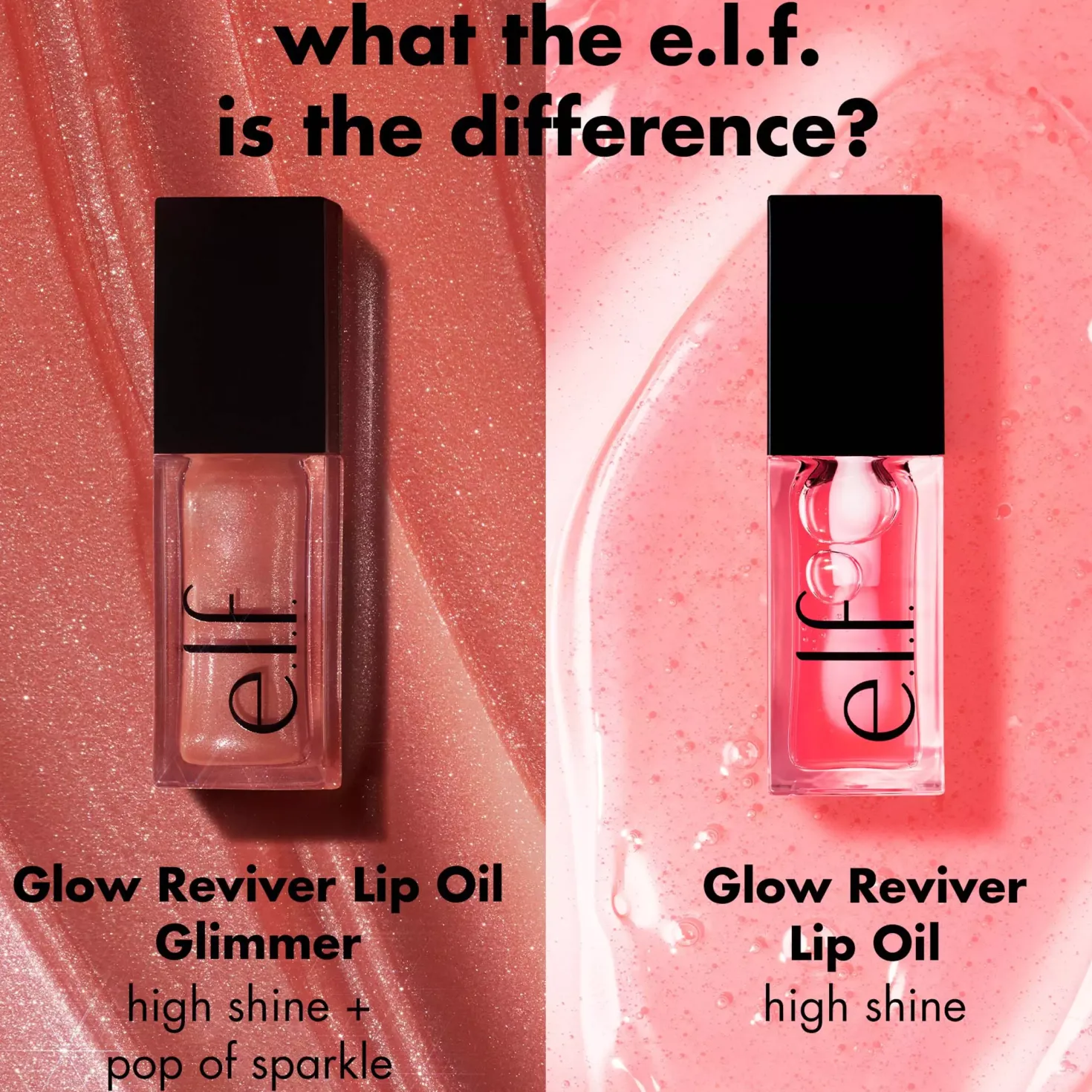 e.l.f. Glow Reviver Lip Oil Glimmer Divine Wine