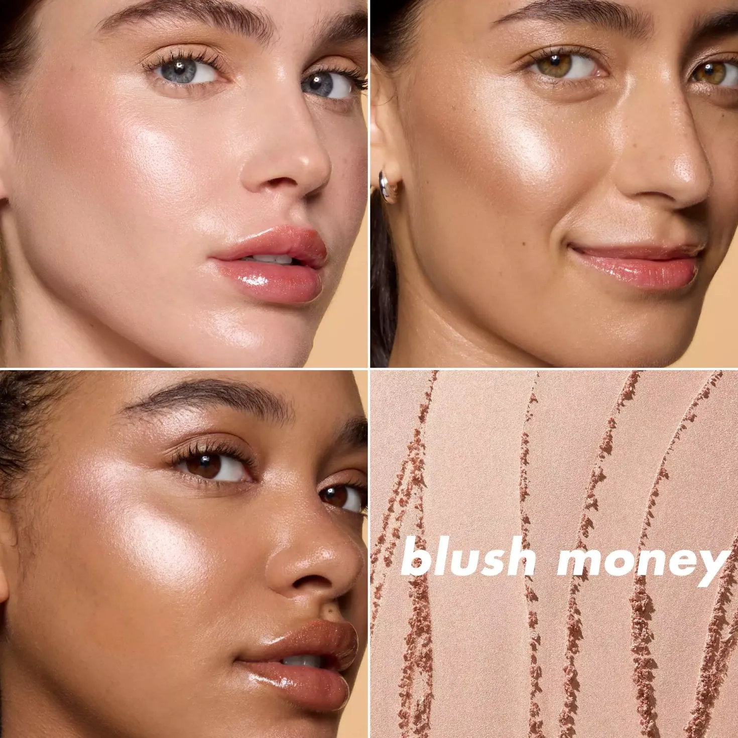 e.l.f. Halo Glow Silky Powder Highlighter Blush Money