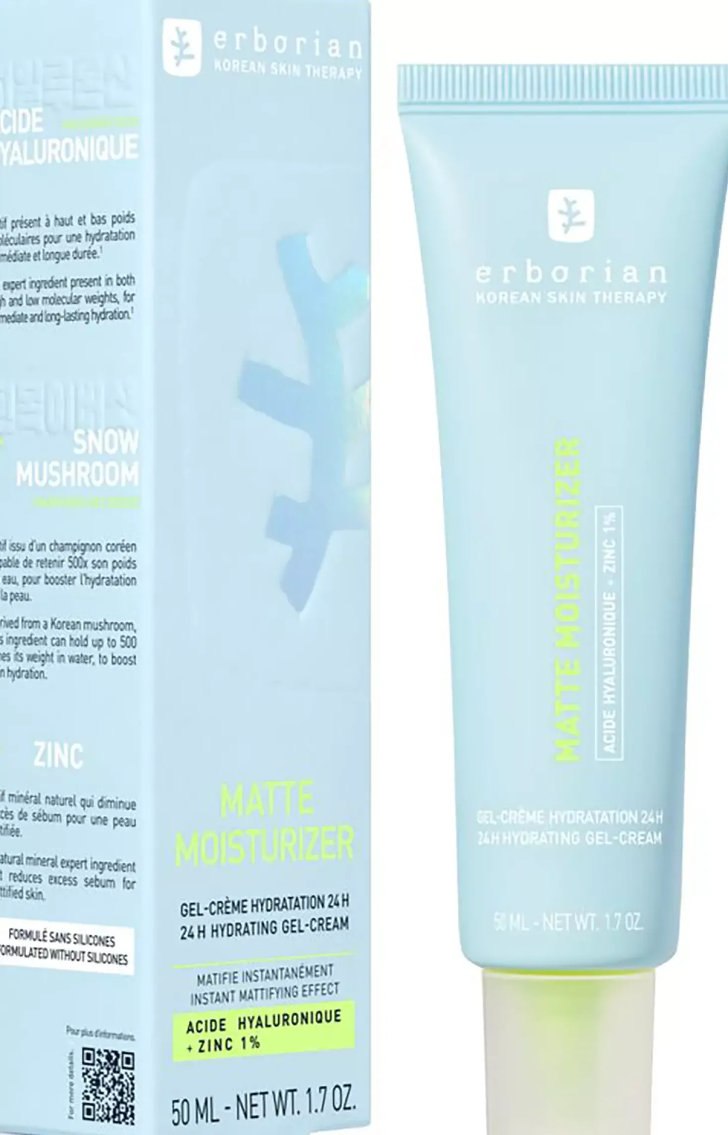ErborianHydration Range Matte Moisturizer 50 ml
