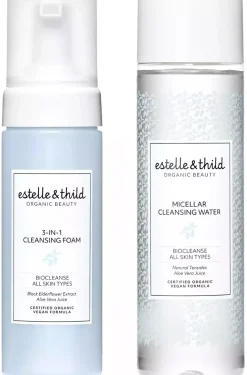 Estelle&Thild Organic BeautyBioCleanse 3in1 Foam Cleanser 150 ml & Micellar Cleansing Water 250 ml