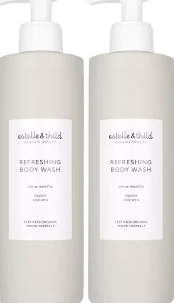 Estelle&Thild Organic BeautyCitrus Menthe Refreshing Body Wash 2 x 400 ml