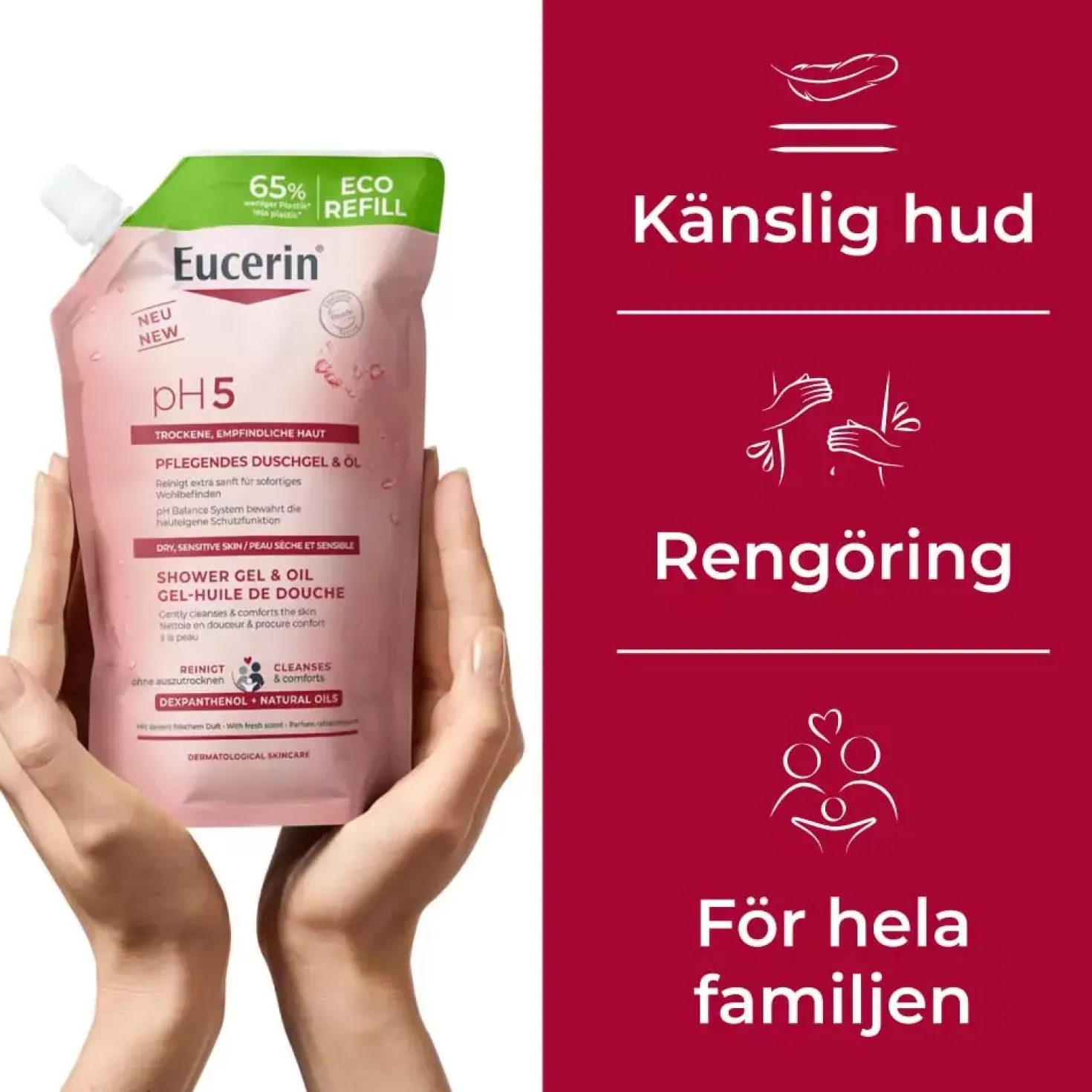 EucerinpH5 Shower Gel & Oil Refill 400 ml