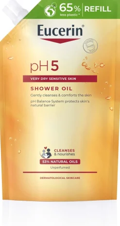 EucerinpH5 Shower Oil Oparfymerad Refill 400 ml