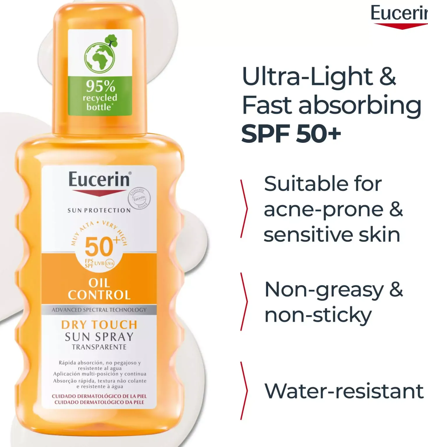 EucerinSun Spray Transparent Spf50+ 200 ml