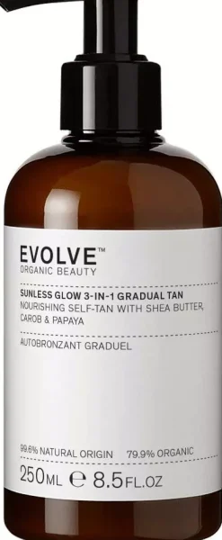 Evolve Organic Beauty Sunless Glow 3-in-1 Gradual Tan 250 ml