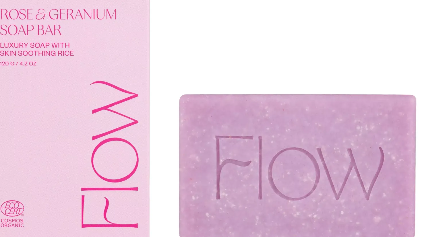 Flow Cosmetics Rose & Geranium Soap Bar 120 g