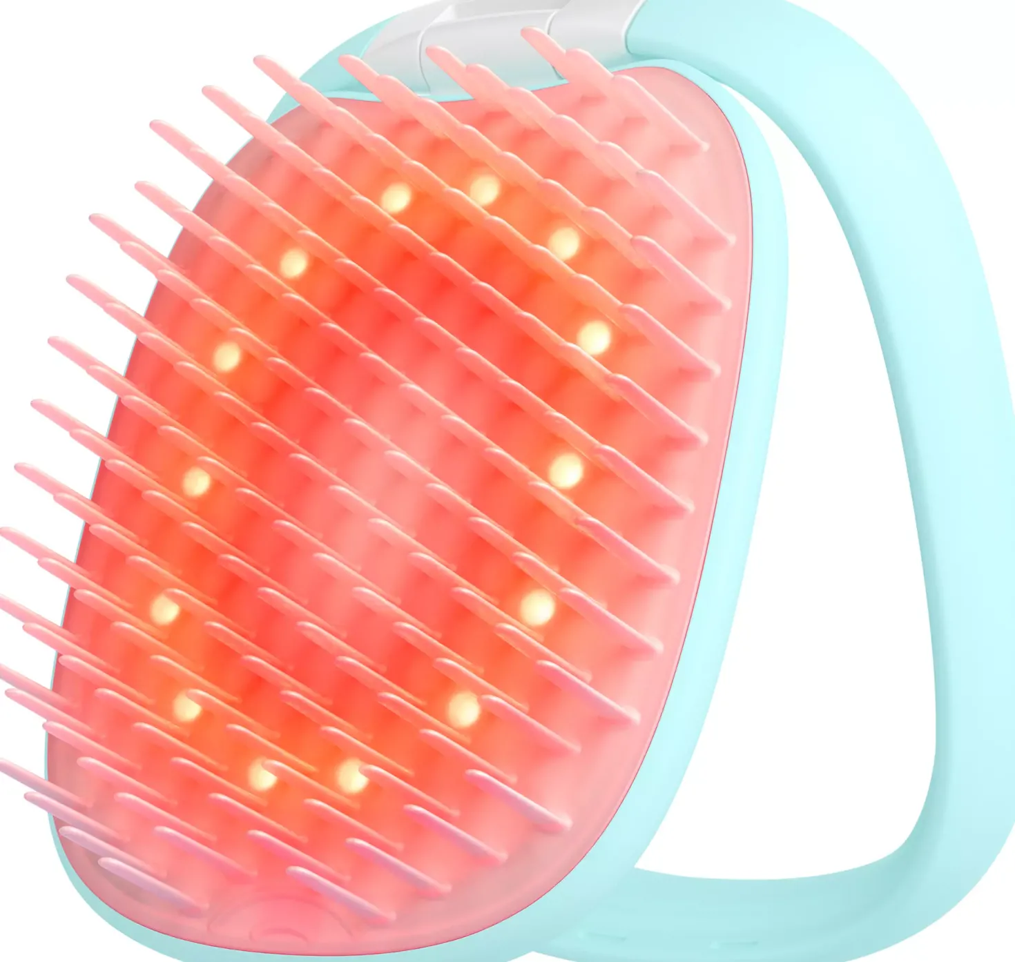 FOREOFLIP LED Detangling Hairbrush Artic Blue