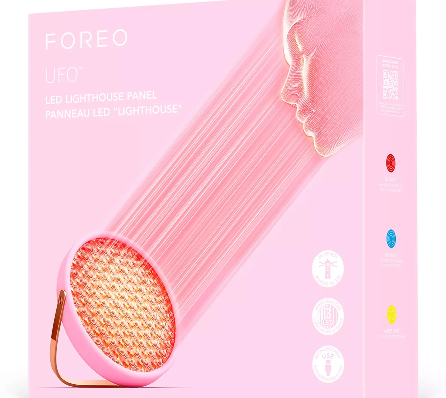 FOREOUFO LED Lighthouse Panel Pearl Pink