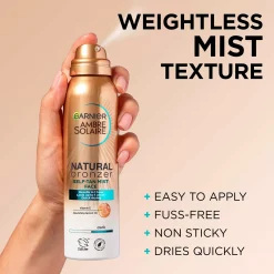 GarnierAmbre Solaire Natural Bronzer Self-Tan Mist Face for Normal Skin 75 ml