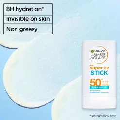 GarnierAmbre Solaire Super UV Invisible Stick SPF50+ For Normal Skin 18 g