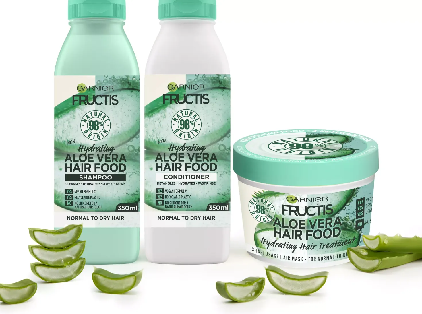 GarnierFructis Aloe Vera Hair Food Quenching Conditioner 350 ml