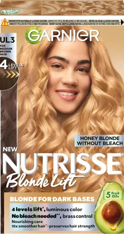 GarnierNutrisse Blonde Lift UL3 4 Level Lift Blonding For Medium Brown Hair