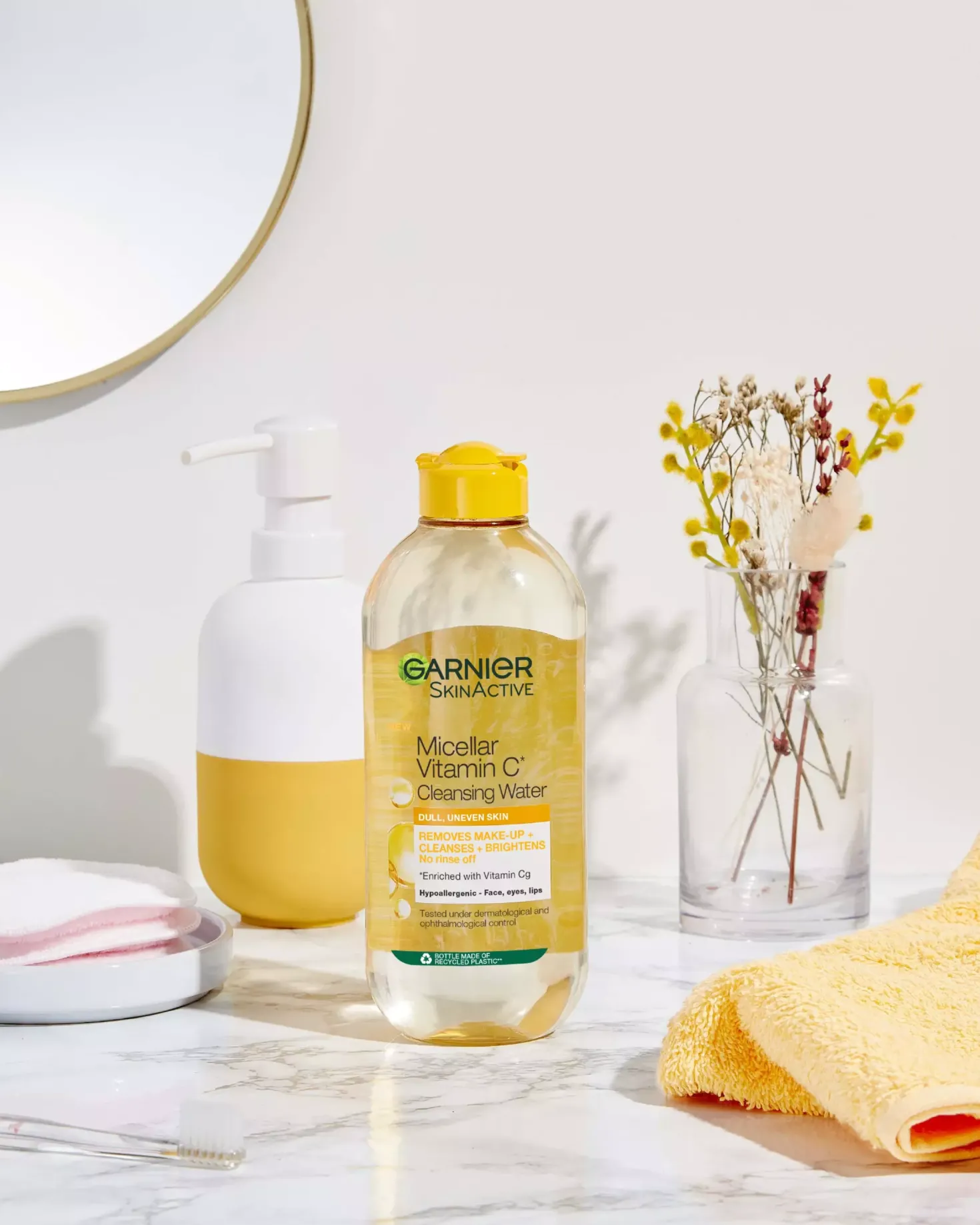 GarnierSkinActive Micellar Cleansing Water Vitamin C All-In-1 for Dull Uneven Skin 700 ml