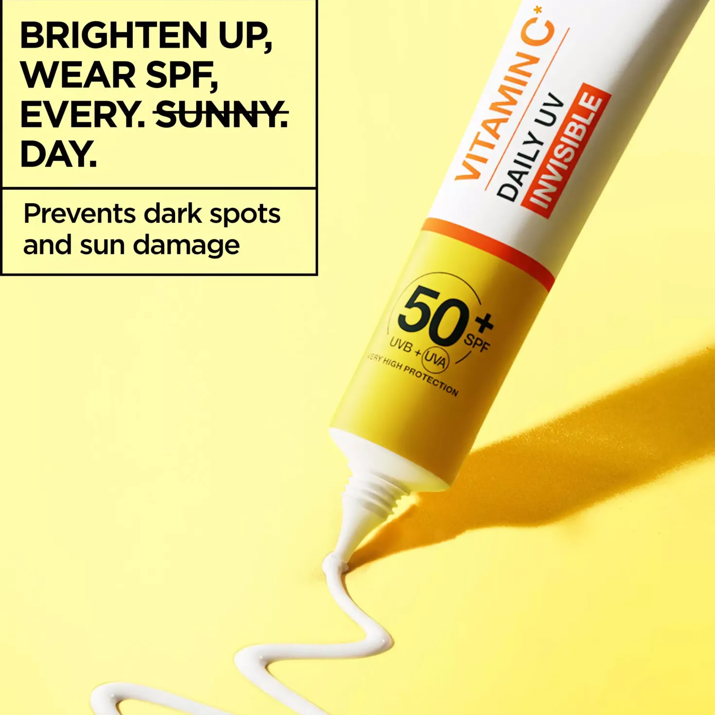 Garnier Vitamin C* Glow-Boosting Daily UV Fluid SPF50+ For Dull Skin Invisible 40 ml