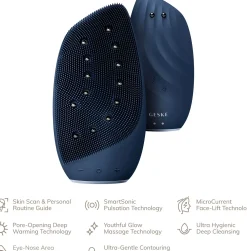 Geske8 in 1 Sonic Thermo Facial Brush & Face-Lifter Magnenta