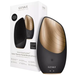 Geske6 in 1 Sonic Thermo Facial Brush Gray
