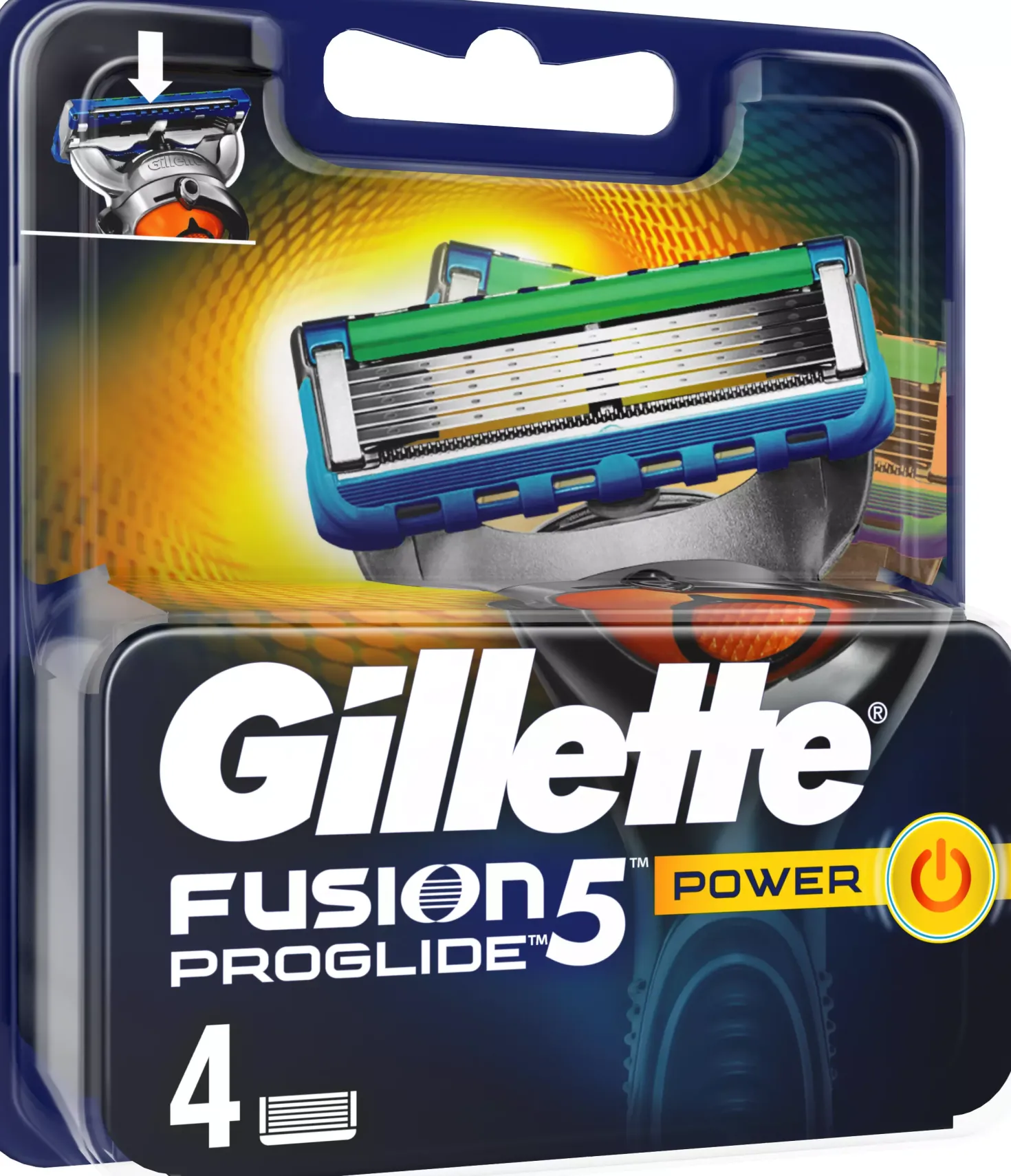 GilletteProGlide Power Razor Blades 4-pack 4 stk