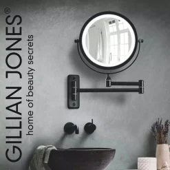 Gillian Jones Double-sided Wall Mirror with LED light Silver