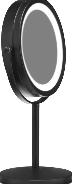 Gillian Jones Table Mirror With Led Light & X10 Magnification Black