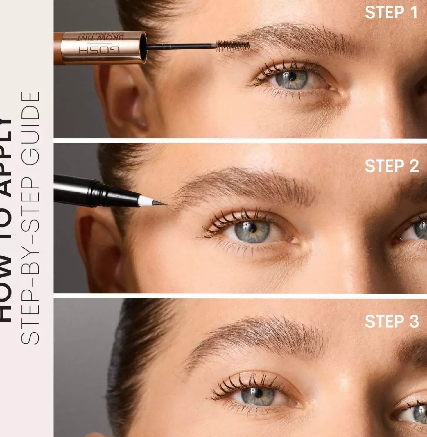 Gosh Brow Tint Semi-Permanent 3 Dark Brown
