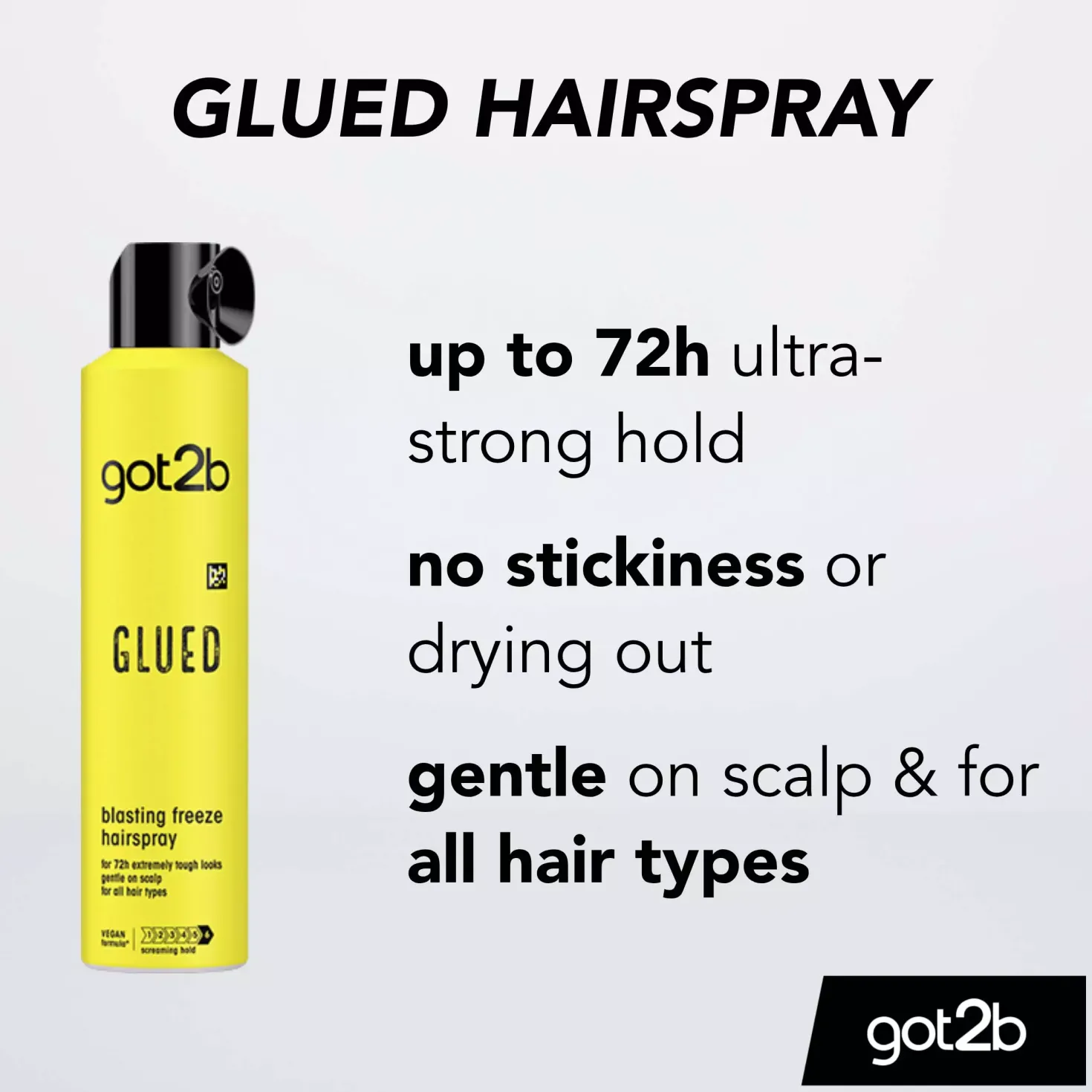 got2b Glued Blasting Freeze Hairspray Mini Travel Size 100 ml