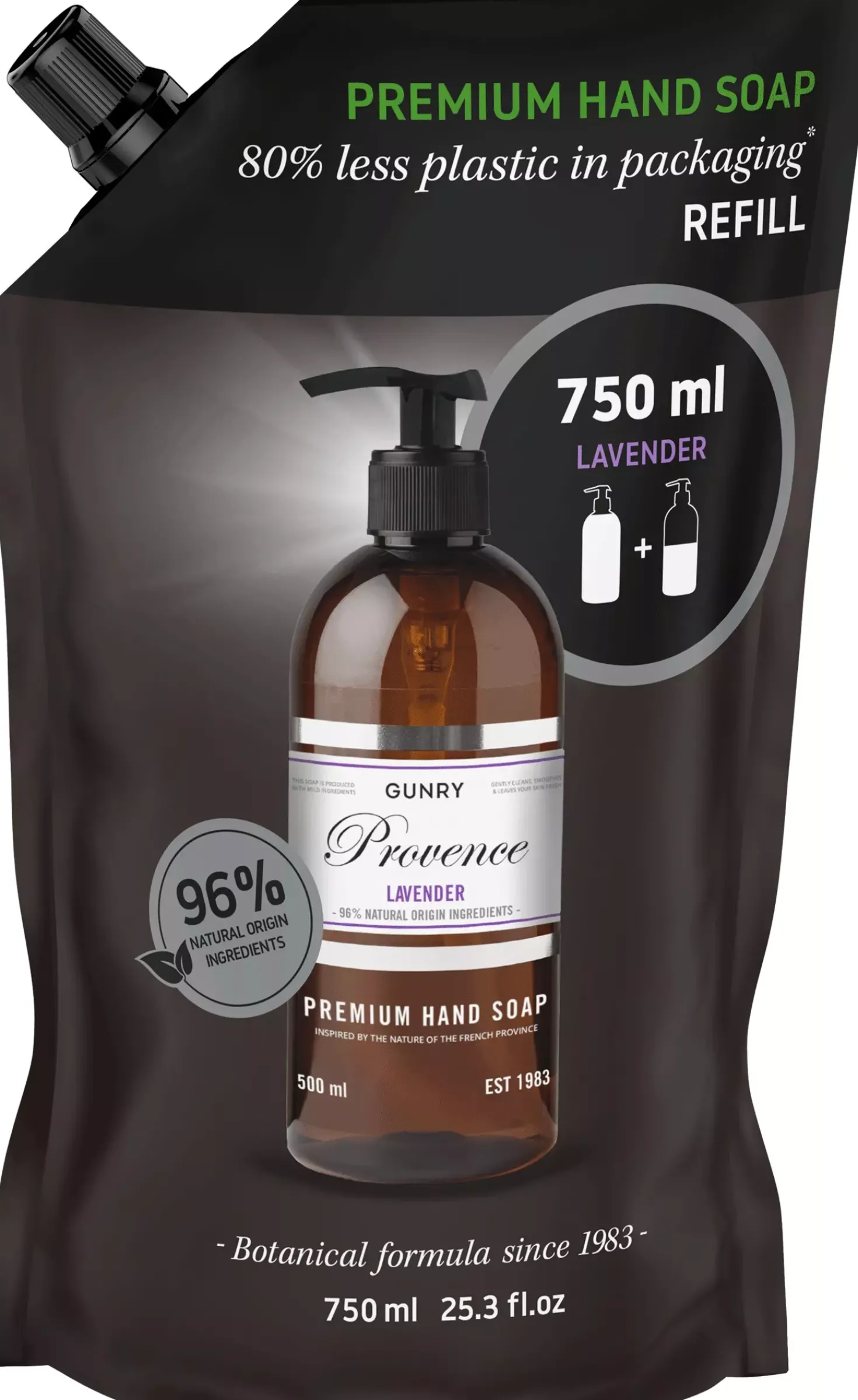 Gunry Premium Hand Soap Refill Lavender 750 ml