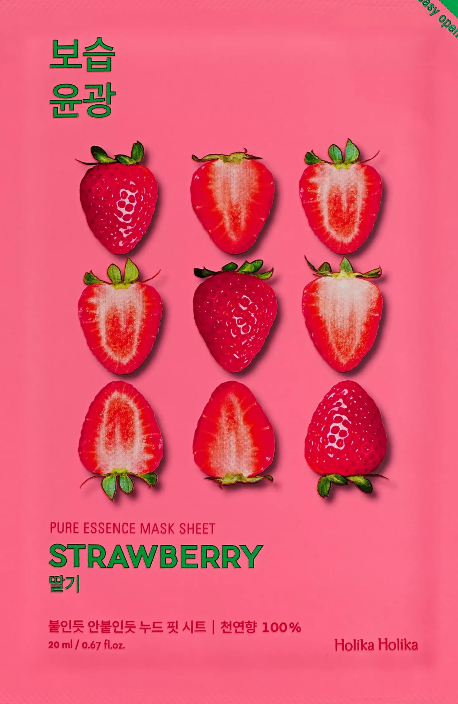 Holika Holika Pure Essence Mask Sheet Strawberry Sheet Strawberry