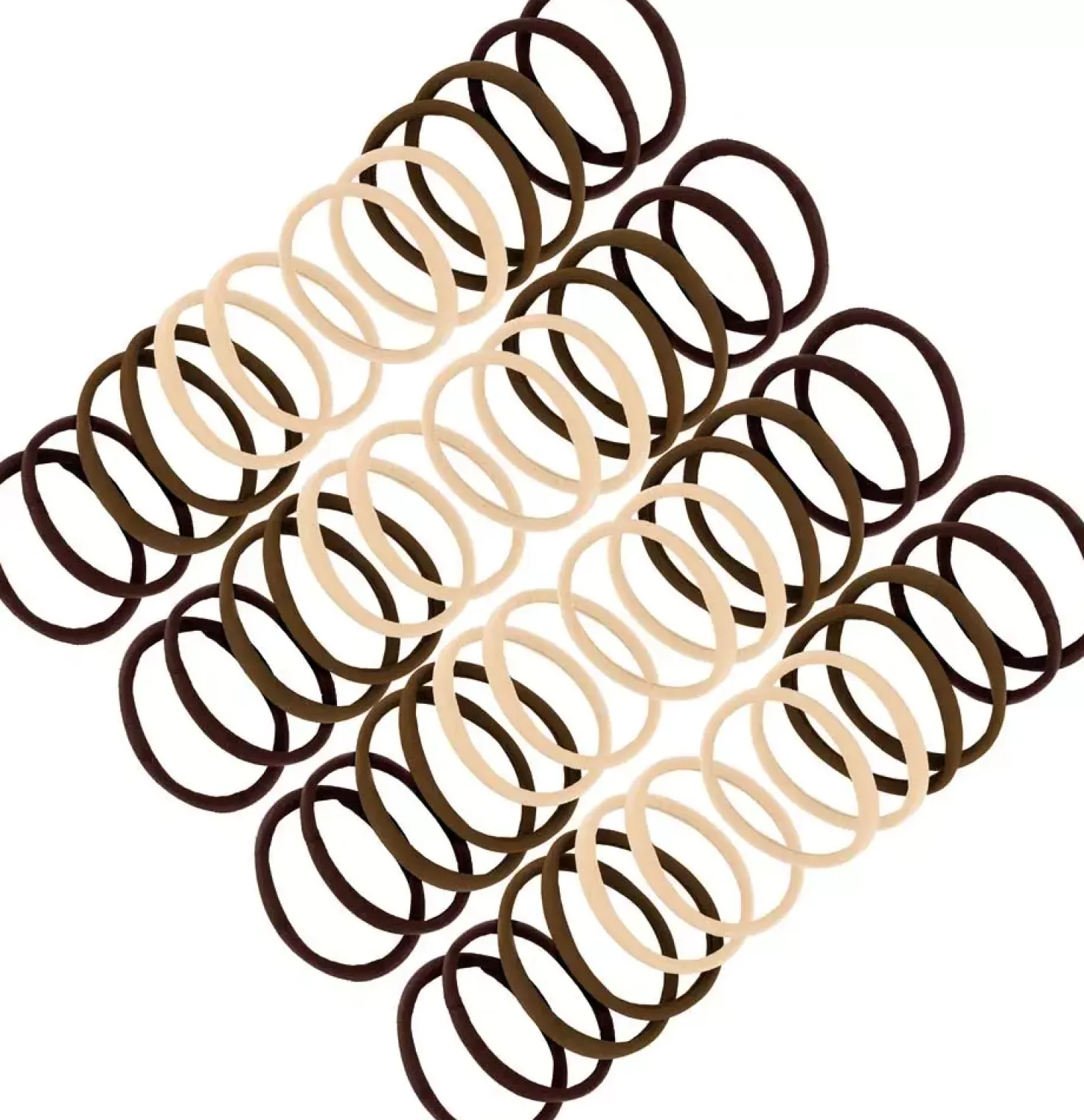 Ibero Hair Ties Brown 50 stk