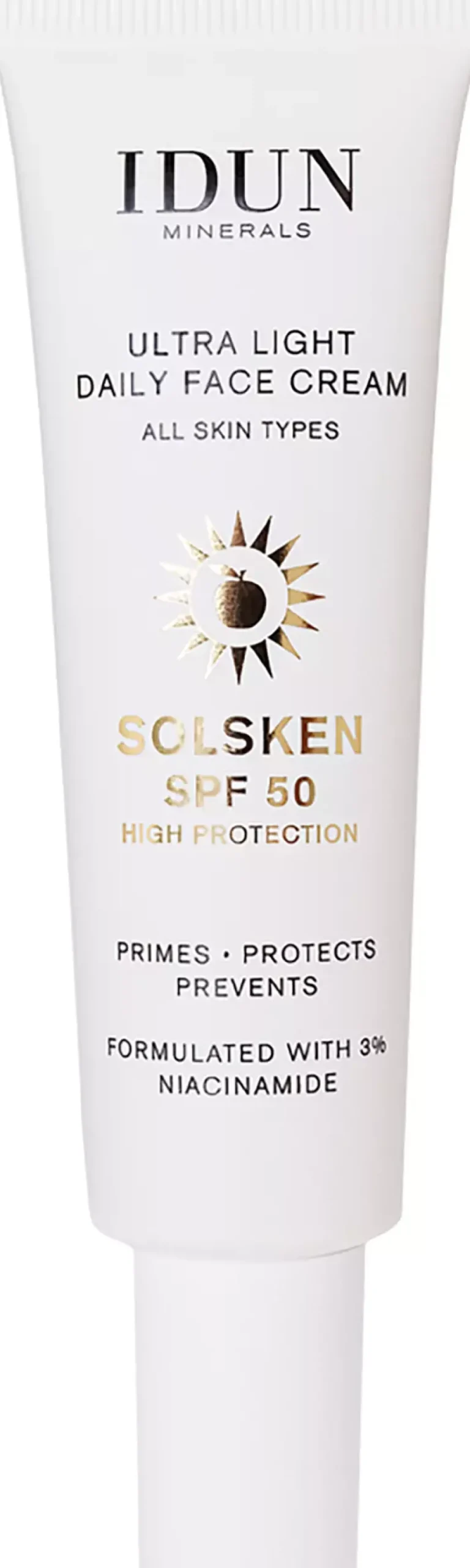 IDUN Minerals Ultra Light Daily Face Cream Solsken SPF 50 30 ml