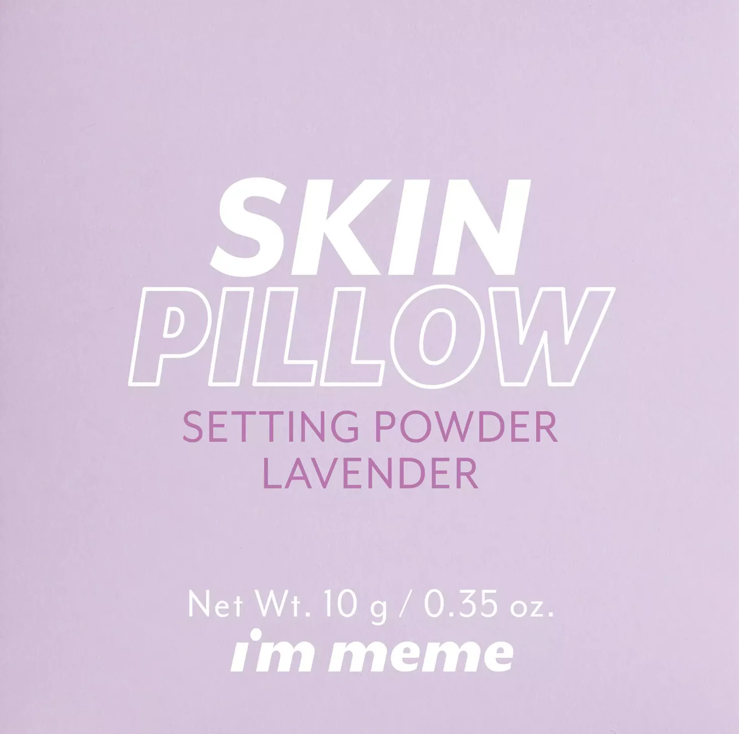 I'm Meme Skin Pillow Setting Powder Lavender