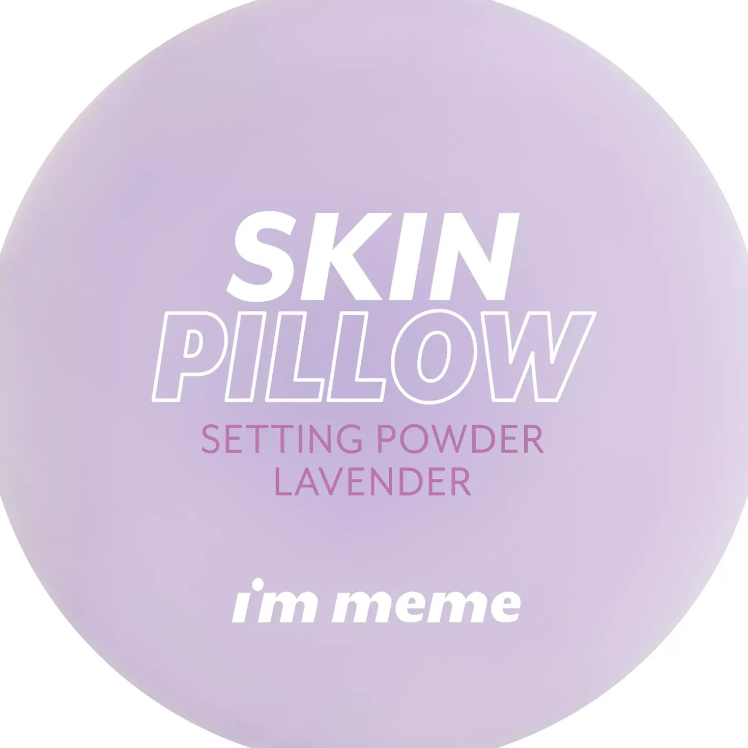 I'm Meme Skin Pillow Setting Powder Lavender