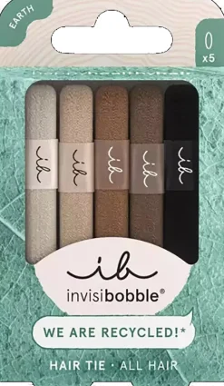 InvisibobbleEarth Hair Tie 5 pcs Black