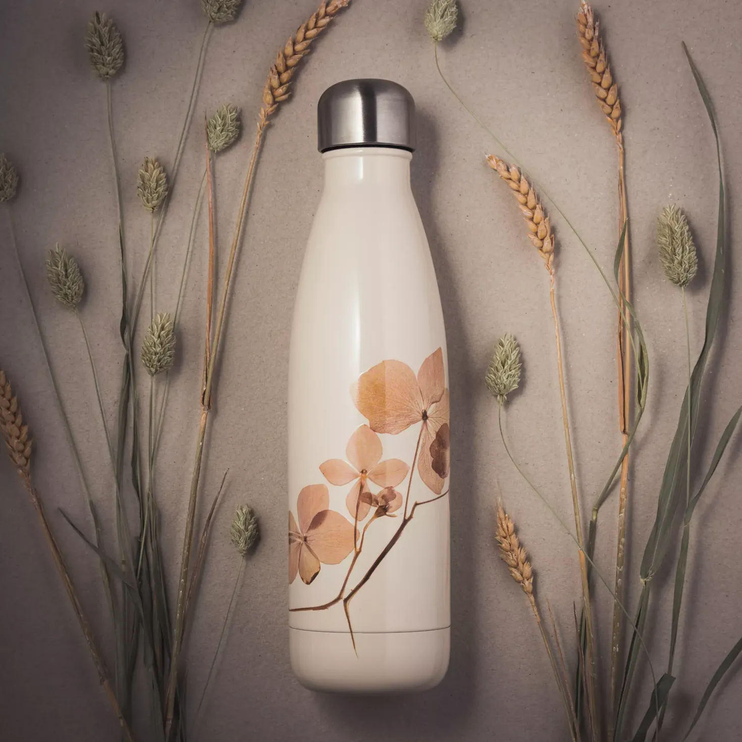 JobOut Water bottle Hydrangea