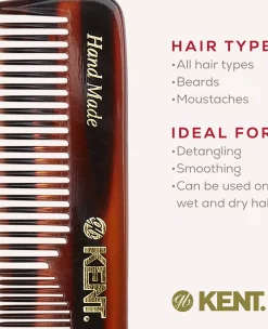 Kent Brushes Small Mens Pocketkam Coarse/Fine - Handmade