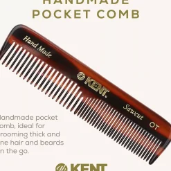Kent Brushes Small Mens Pocketkam Coarse/Fine - Handmade