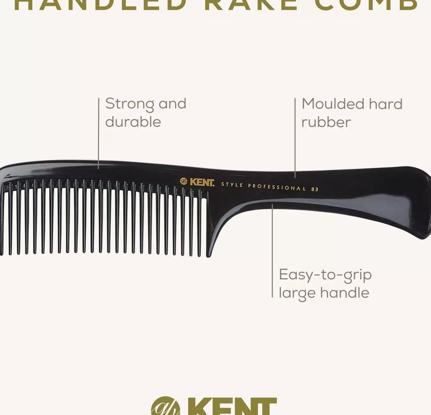 Kent Brushes Style Professional Rake Comb