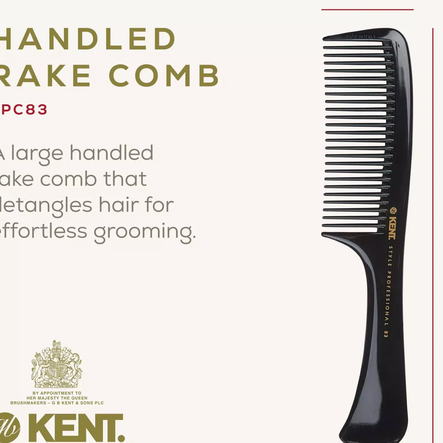 Kent Brushes Style Professional Rake Comb