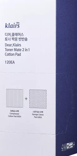 KlairsSupple Preparation Toner Mate 2 in 1 Cotton Pad