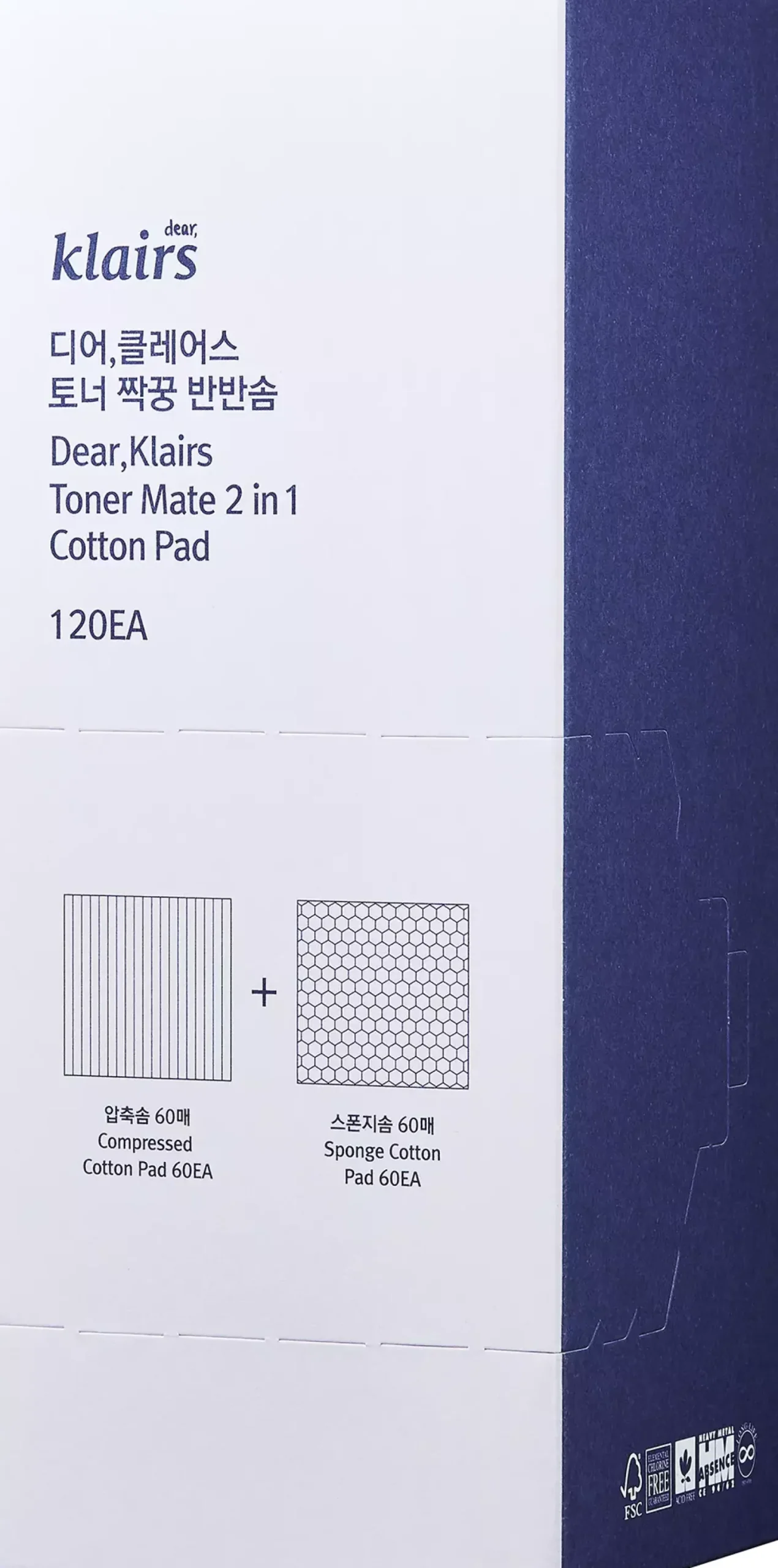 KlairsSupple Preparation Toner Mate 2 in 1 Cotton Pad