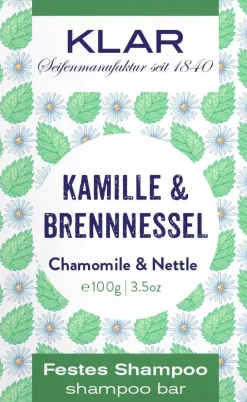 Klar Seifen Chamomile & Nettle Shampoo Bar 100 g