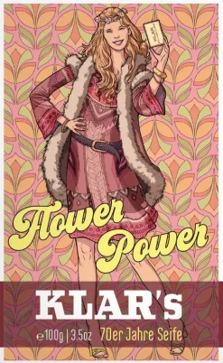 Klar Seifen 70s Retro Soap Flower Power 100 g