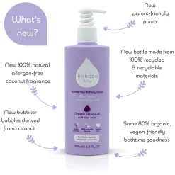 Kokoso Baby Gentle Hair & Body Wash 200 ml