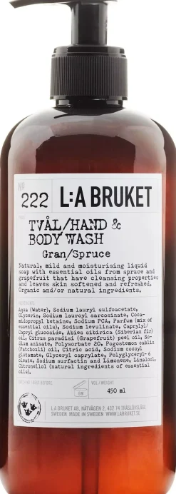 L:a Bruket Hand & Body Wash 222 Spruce 240 ml