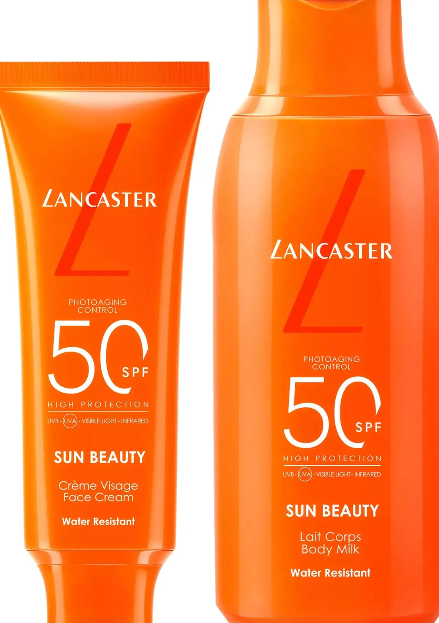 Lancaster Sun Beauty Face & Body SPF50 Bundle Face Cream 50 ml Body Milk 175 ml